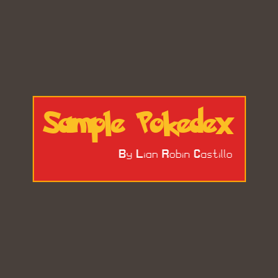 Sample Pokedex